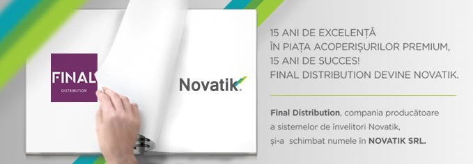 15 years of excellence in the premium roofing market, 15 years of success !! Final Distribution has changed its name to NOVATIK S.R.L.